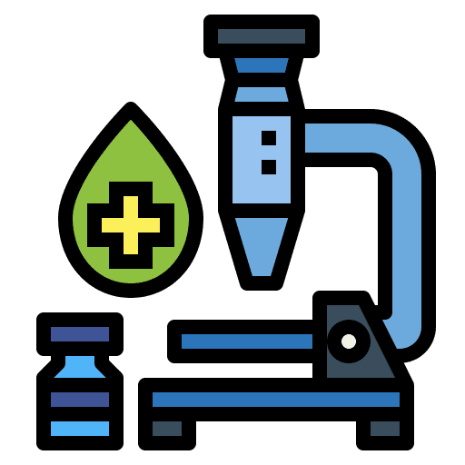 Microscope science scientific microscope icon