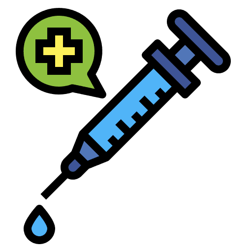 Syringe healthcare vaccine healthcare and medical icon