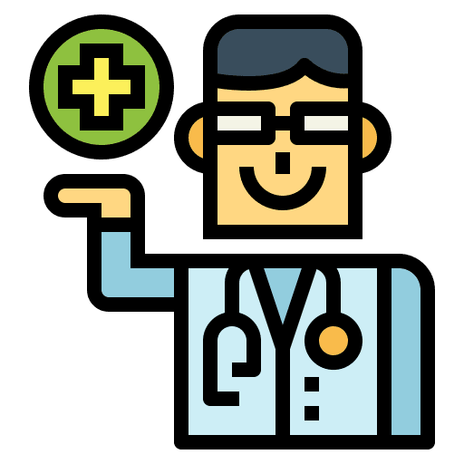 Doctor vaccine medical healthcare icon