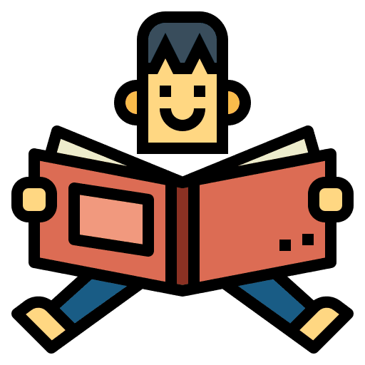 Reading education read kid icon Reading education read kid icon