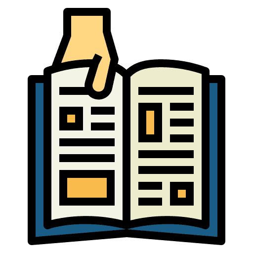 Reading reading book learning icon