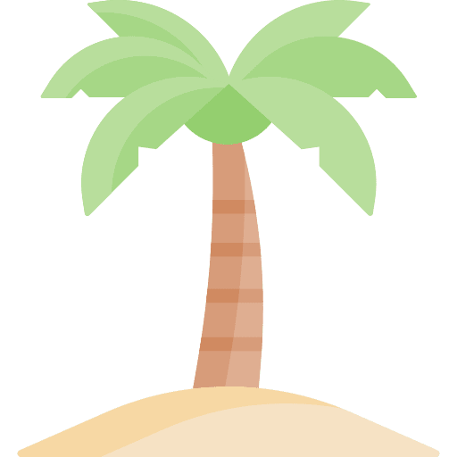 Palm tree landscape palm tree nature icon