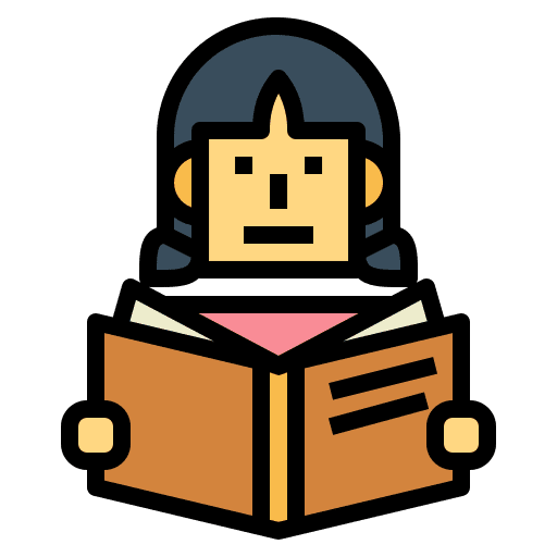 Reading education people woman icon Reading education people woman icon