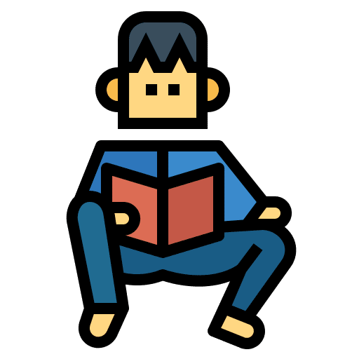 Reading learning reading boy icon Reading learning reading boy icon