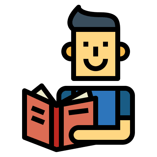 Reading people book happy icon Reading people book happy icon