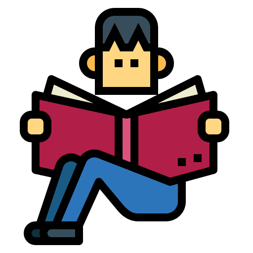 Reading reading sitting book icon Reading reading sitting book icon