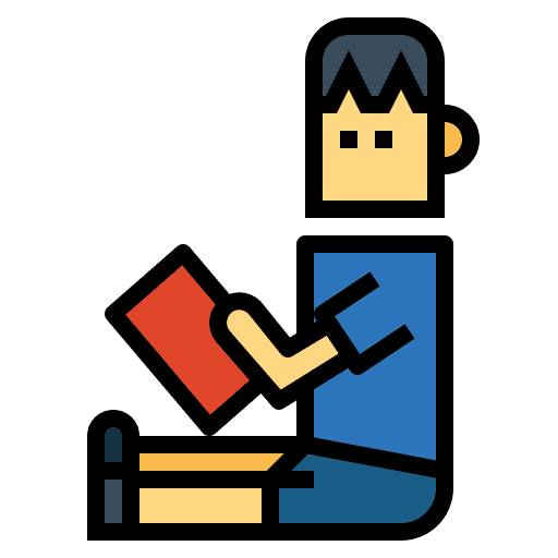 Reading sitting learning read icon Reading sitting learning read icon