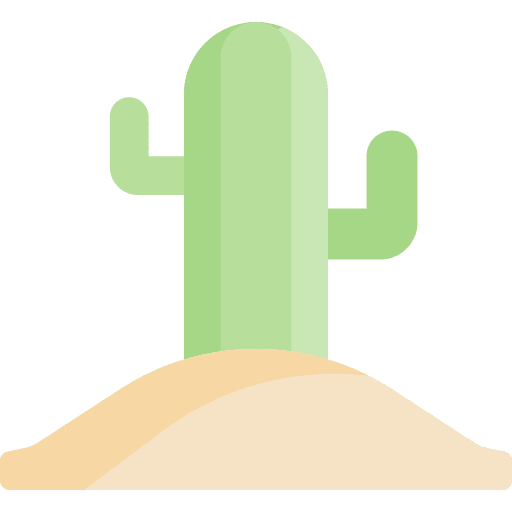 Cactus landscape sun cactus icon