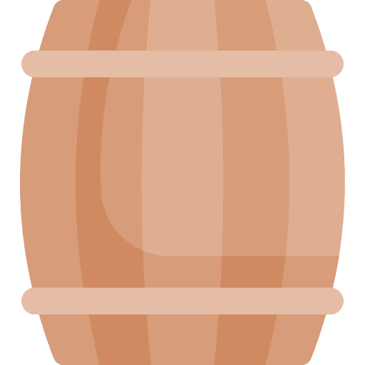 Barrel wine wood ferment icon