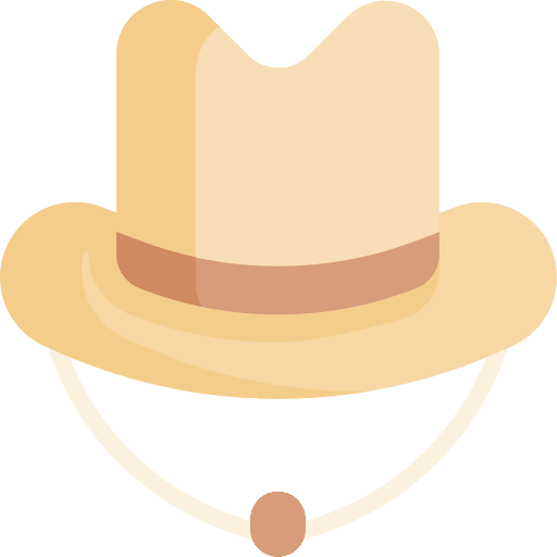 Cowboy hat fashion cap costume icon