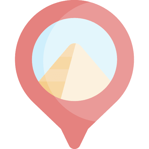 Location map pointer sun pin icon