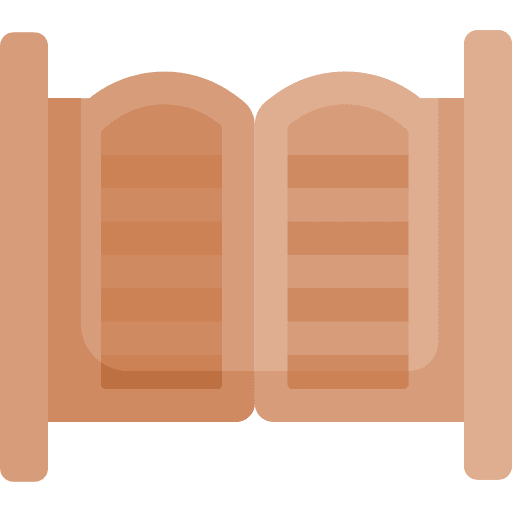 Saloon door entrance doors icon