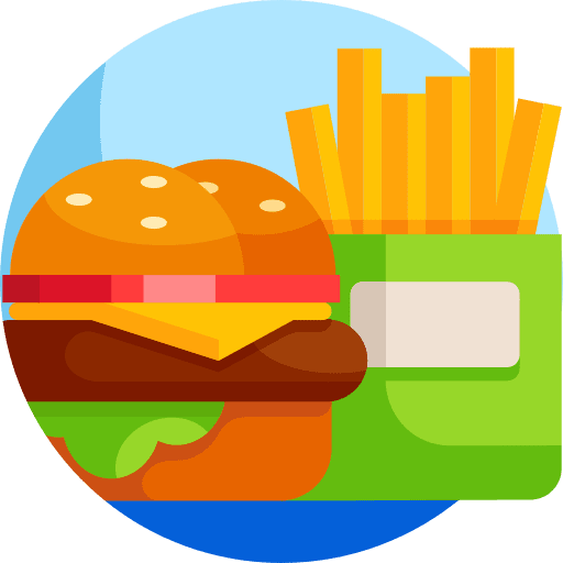 Burger hamburger take away drink icon
