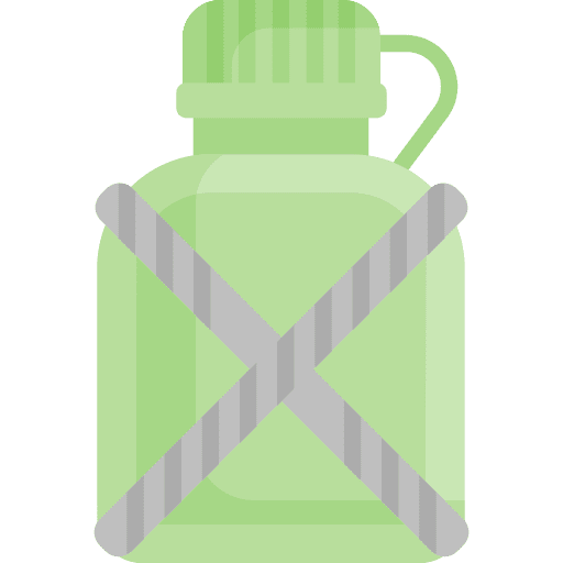 Canteen flask food and restaurant military icon
