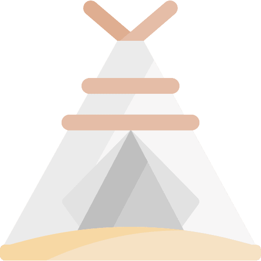 Tent rural hobbies and free time holidays icon