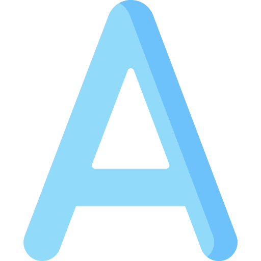 Font symbol signs letters icon