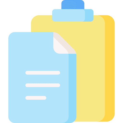 Paste files and folders paste clipboard interface icon