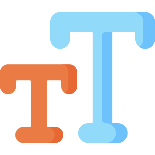 Size font typography ui icon