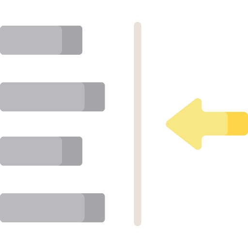Indentation text formatting edit tools text edit icon