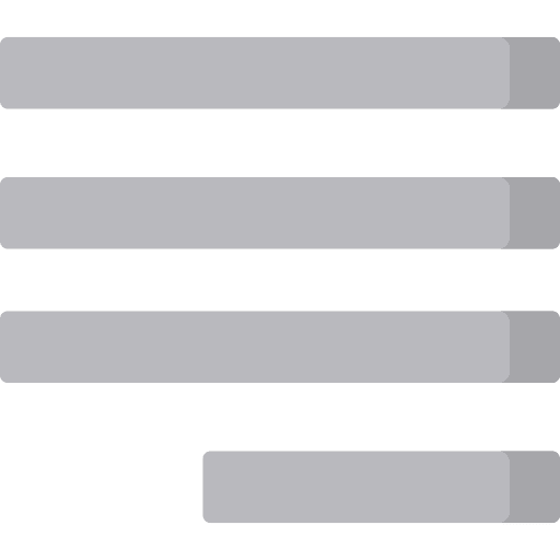 Justify text alignment justify ui icon