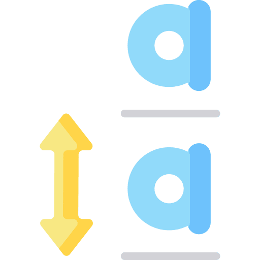 Spacing pad editing spacing icon