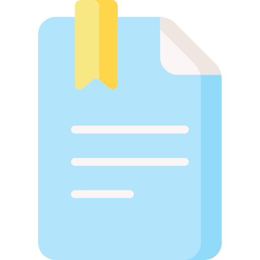 Document book mark book file icon