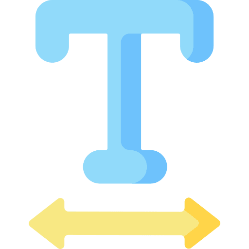 Horizontal scale orientation edit tools icon