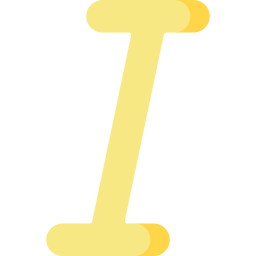 Italic text italic italicize icon