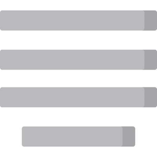 Justify text option justify signs icon