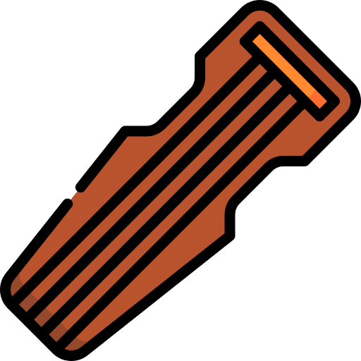 Guqin string instrument harp music and multimedia icon Guqin string instrument harp music and multimedia icon