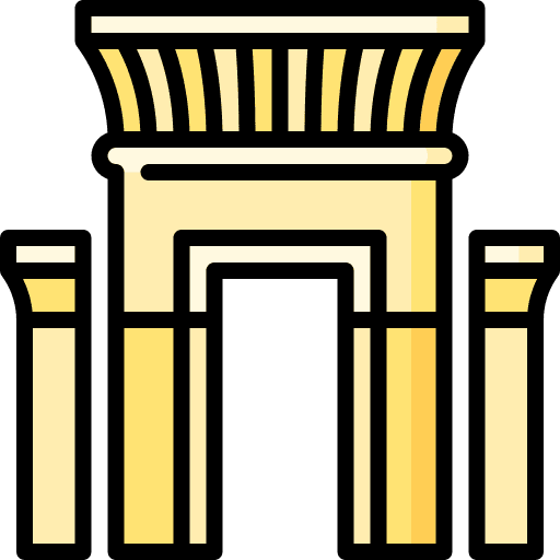 Persepolis ancient monument gate icon Persepolis ancient monument gate icon