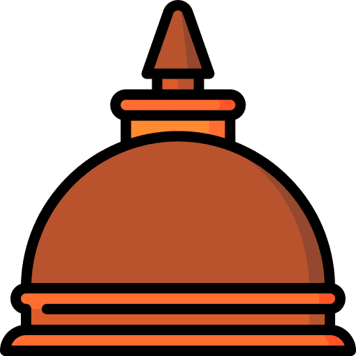 Stupa heritage architectonic landmark icon Stupa heritage architectonic landmark icon