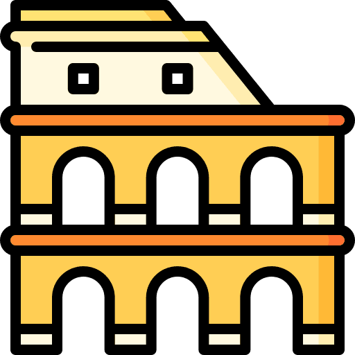 Colosseum rome building europe icon Colosseum rome building europe icon