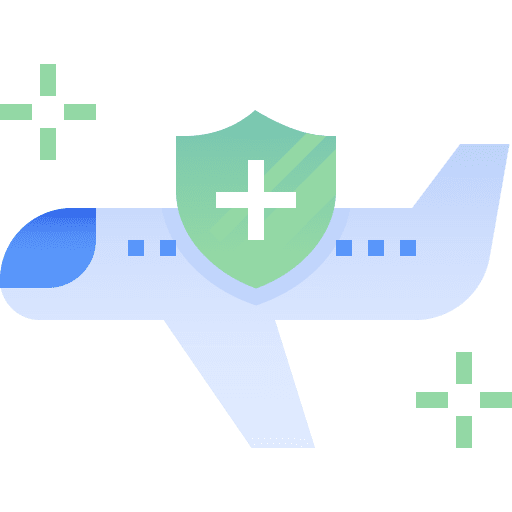 Flight safe vacation flight icon Flight safe vacation flight icon