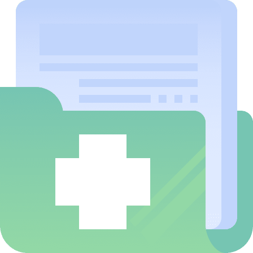 Guide book healthy safe paper icon