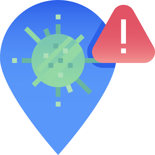 Tracking healthcare and medical warning tracking app icon