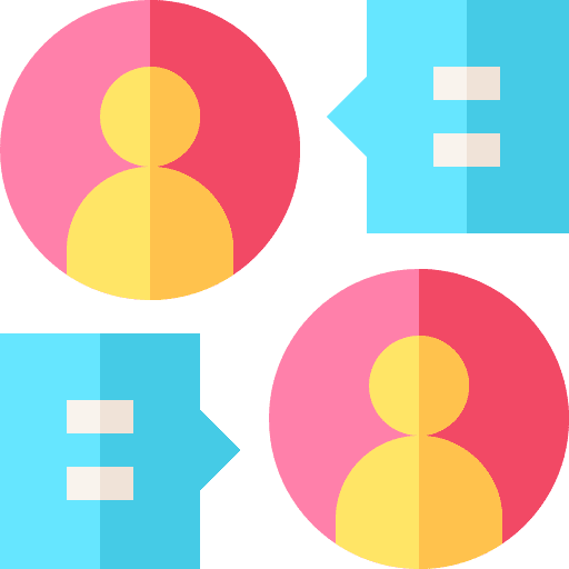 Communication people chat speak icon Communication people chat speak icon
