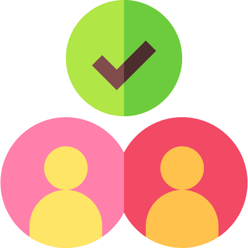 Relationship check friendship relationship icon