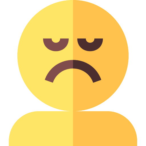 Sadness sadness unhappy smile icon