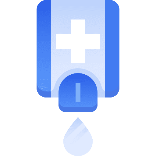 Sanitizer soap container healthcare and medical hygienic icon Sanitizer soap container healthcare and medical hygienic icon