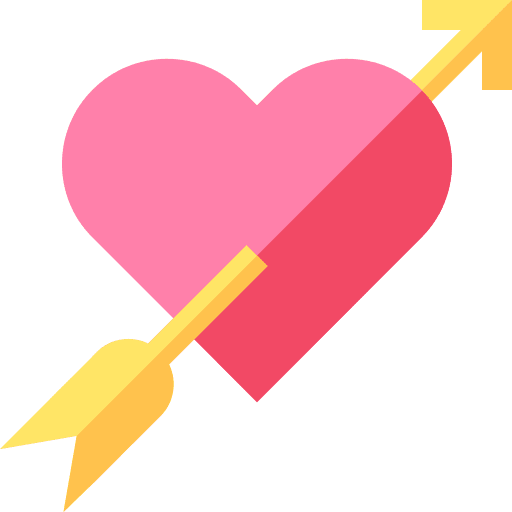 Heart cupid arrow cupid love icon Heart cupid arrow cupid love icon