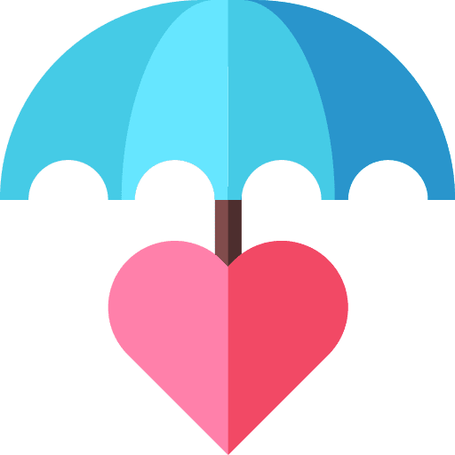 Heart love and romance valentines day security icon Heart love and romance valentines day security icon