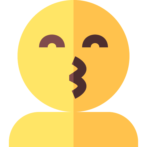 Kiss face kiss smiley icon Kiss face kiss smiley icon