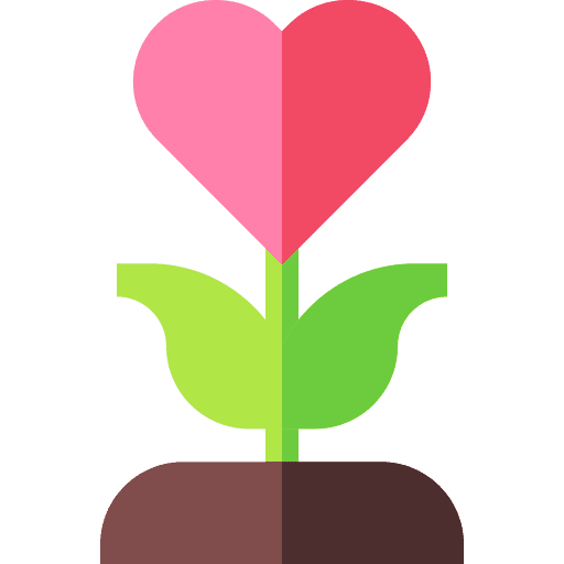 Love plant pot care love icon Love plant pot care love icon