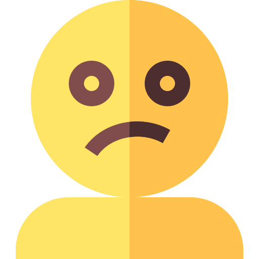 Worried emoticon anguish smileys icon Worried emoticon anguish smileys icon