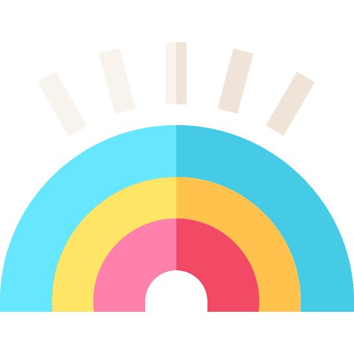 Rainbow cloud rainbow spectrum icon Rainbow cloud rainbow spectrum icon