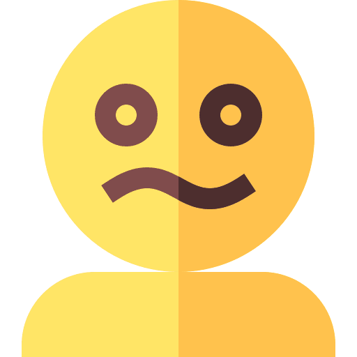 Confused expression weird emoticon icon Confused expression weird emoticon icon