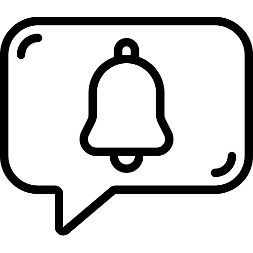 Bell speech bubble notification talk icon Bell speech bubble notification talk icon