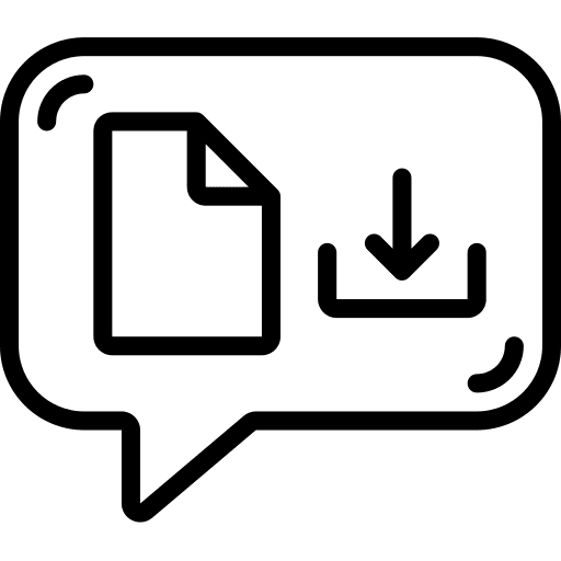 Document file document file conversation message icon Document file document file conversation message icon