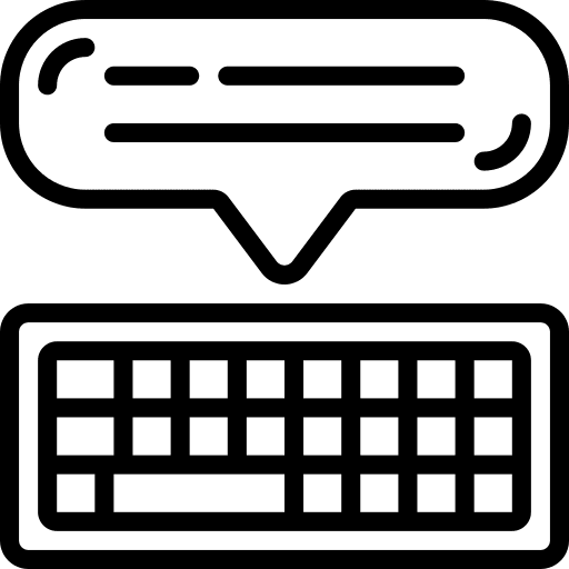 Keyboard messaging type peripheral icon Keyboard messaging type peripheral icon